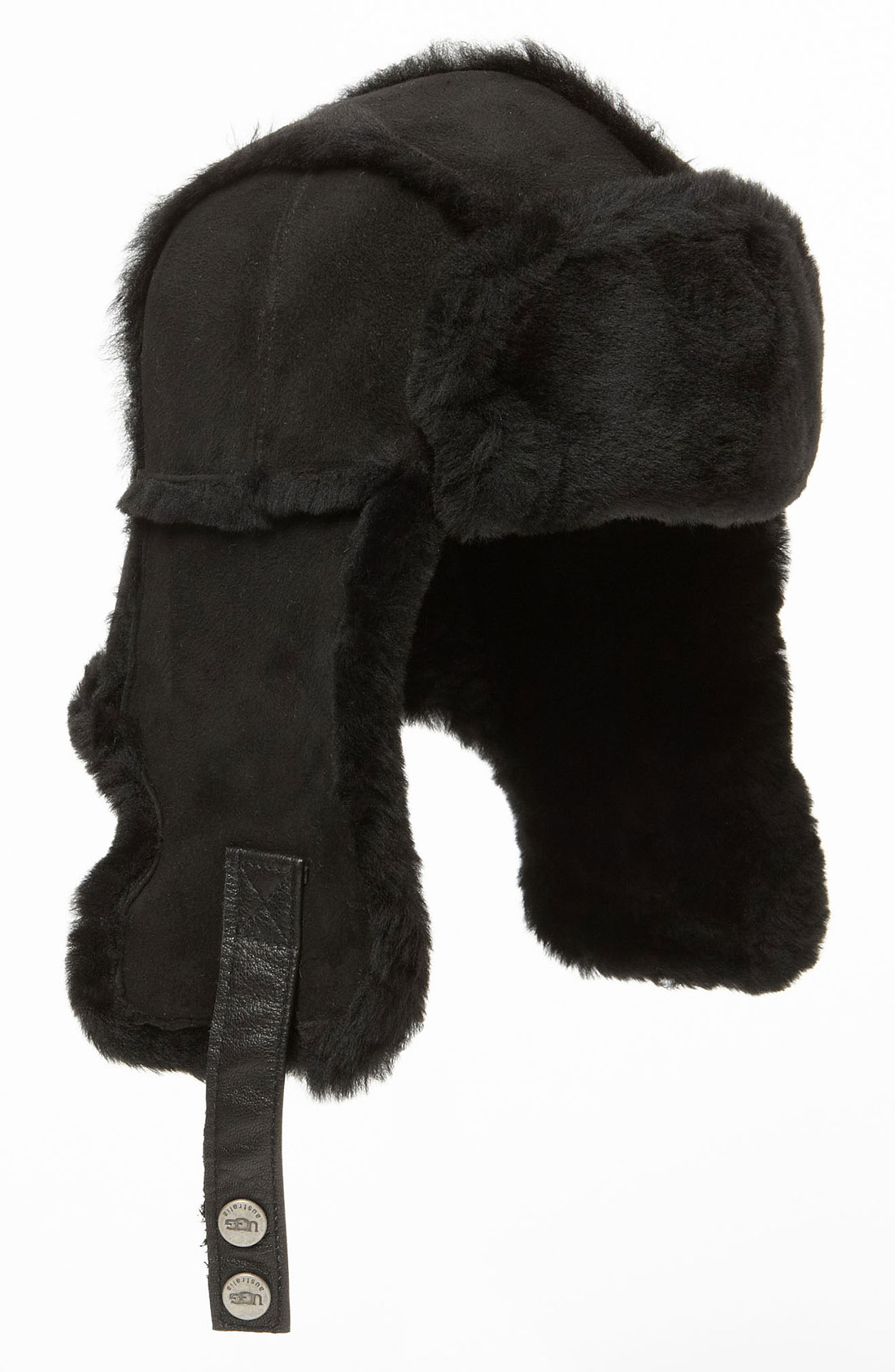 Ugg Shearling Trapper Hat in Black for Men | Lyst