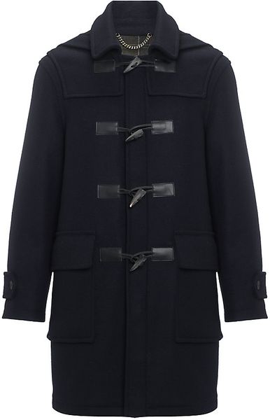 Barbour Classic Long Duffle Coat in Black for Men | Lyst