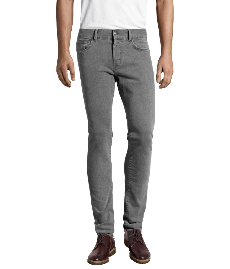 Lyst - H&M Slim Low Jeans in Gray for Men