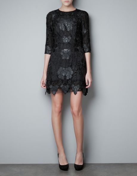 Zara Dress in Black | Lyst