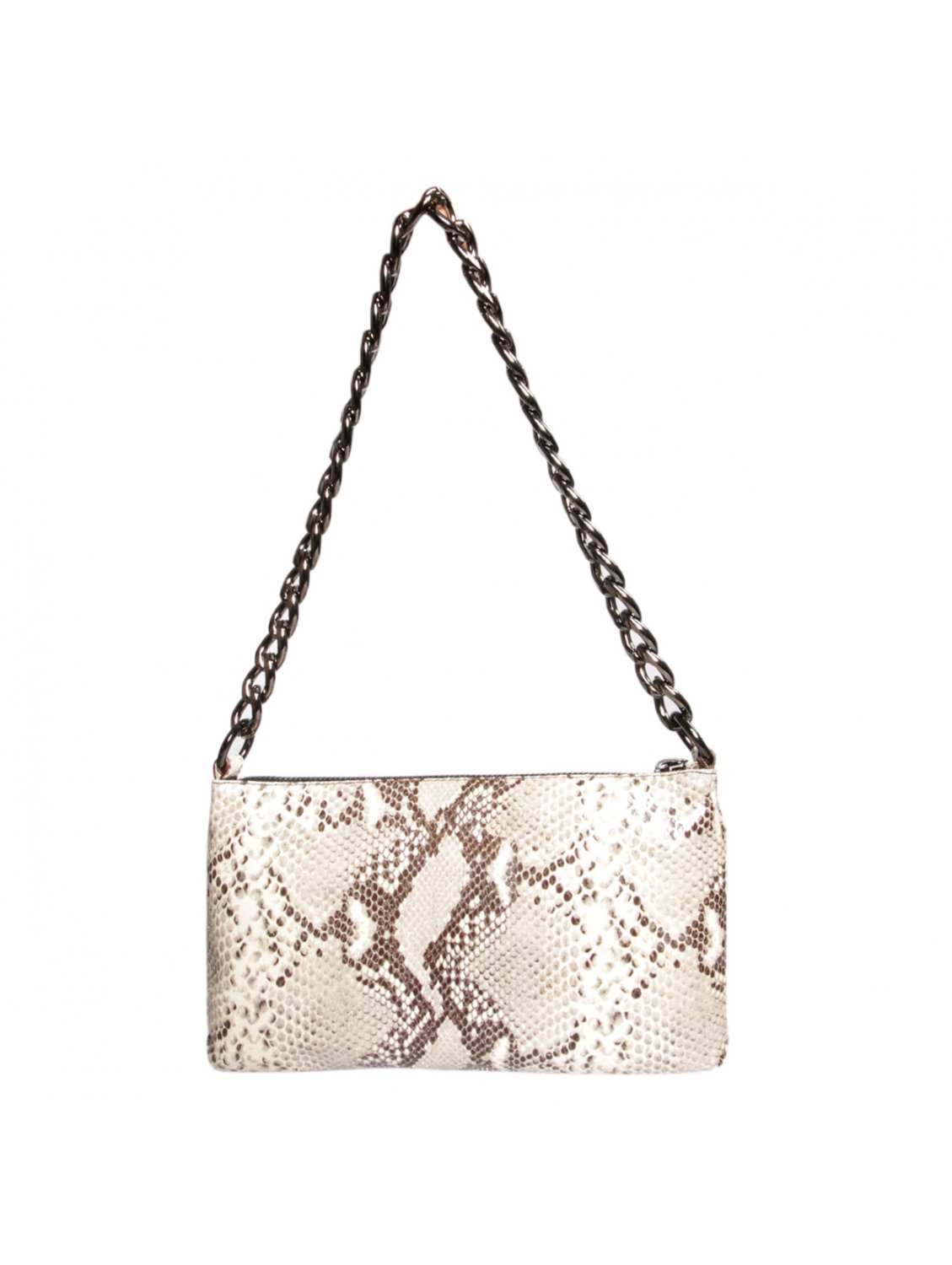 Balmain Pochette Studded Leather Snake Print Bag in Animal (snake) | Lyst