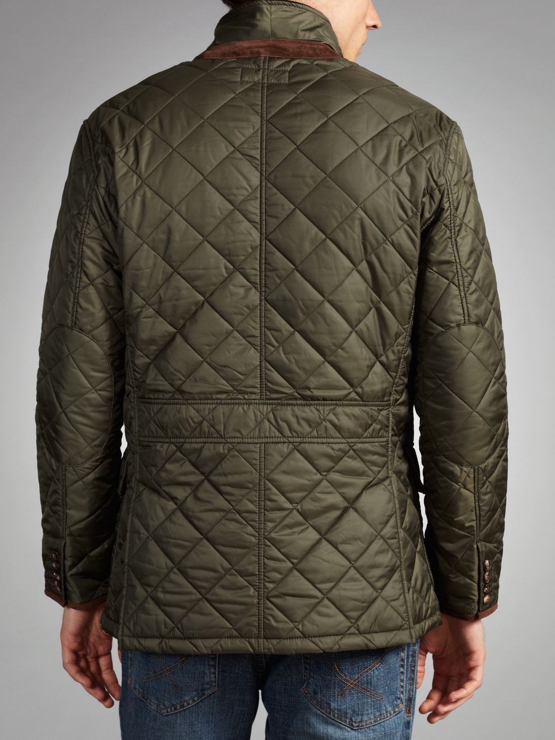Polo ralph lauren Quilted Sport Jacket Olive in Green for Men (olive ...
