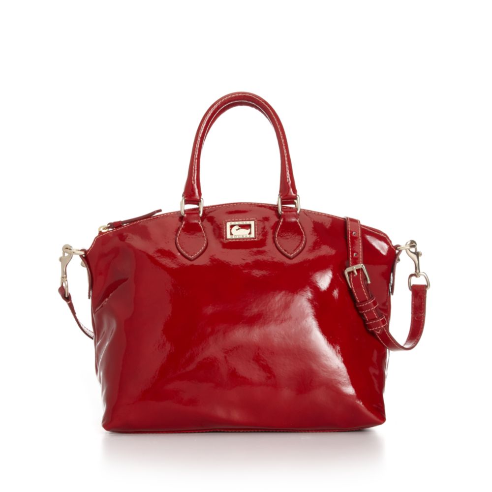 Lyst - Dooney & Bourke Patent Leather Satchel in Red
