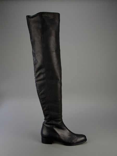 Jimmy Choo Thigh High Boot in Black | Lyst