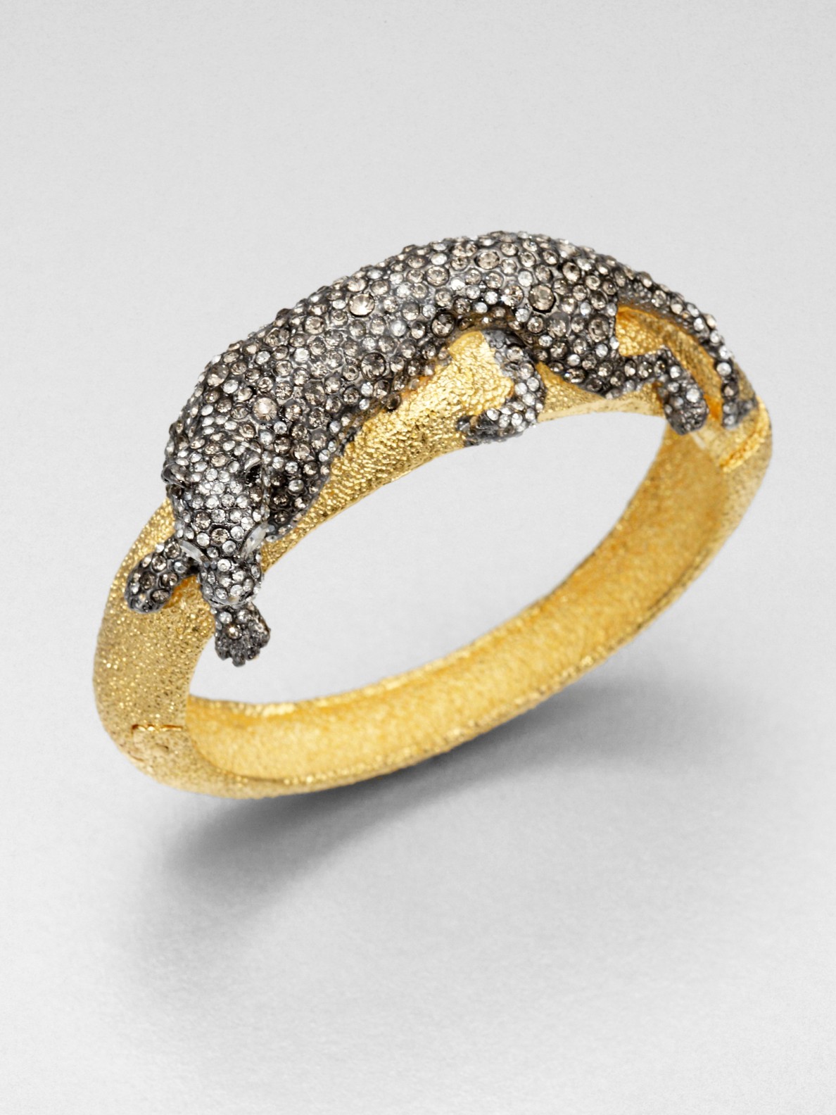 Lyst Alexis Bittar Jeweled Panther Bracelet In Metallic Gallery