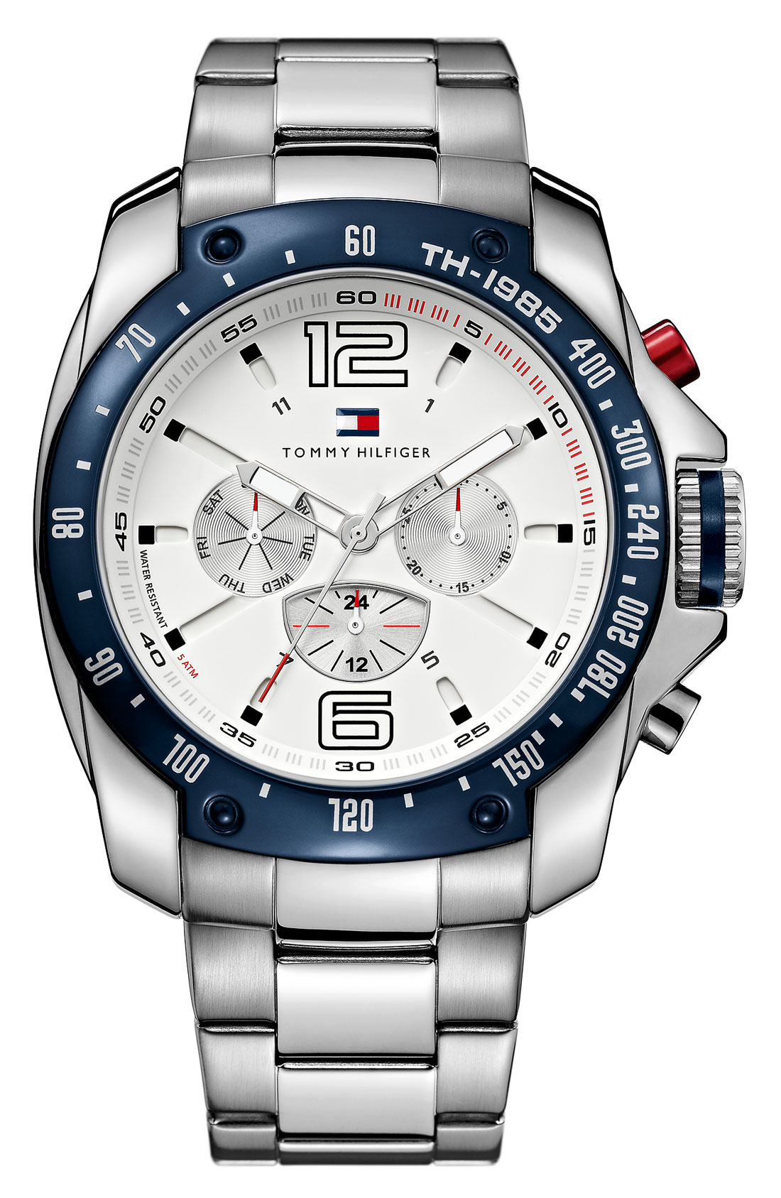 Tommy Hilfiger Chronograph Bracelet Watch in Silver for Men | Lyst