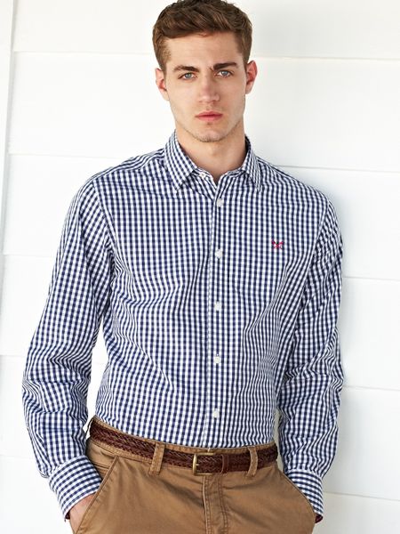 Crew Clothing Crew Clothing Mens Crew Classic Gingham Shirt in Blue for ...