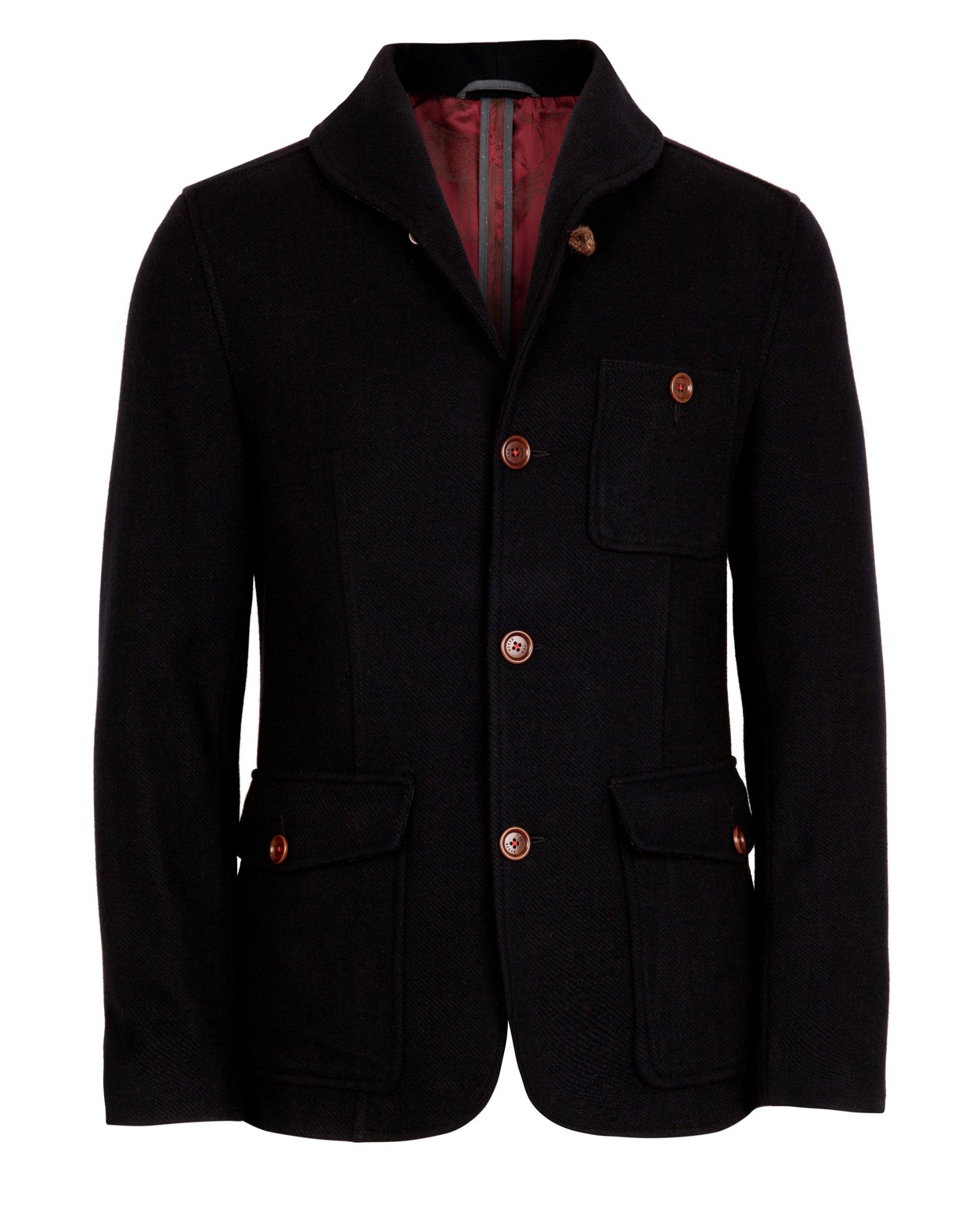 Ted Baker Gamit Wool Shawl Collar Jacket in Blue for Men (navy) | Lyst