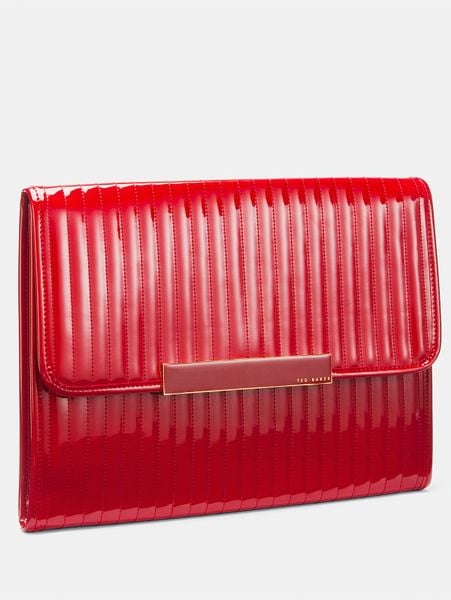 Ted Baker Ted Baker Quilted Laptop Case in Red | Lyst