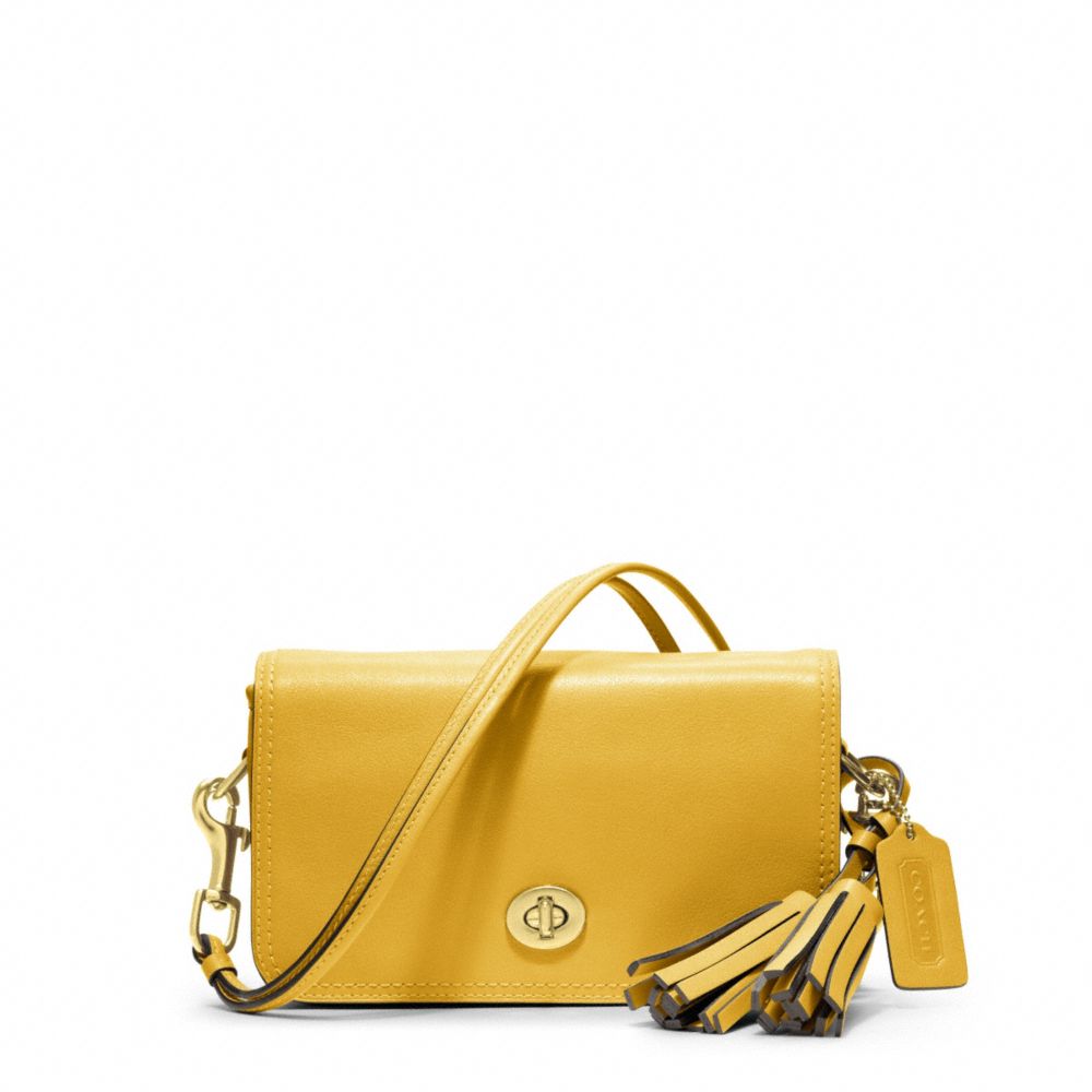 Lyst Coach Legacy Leather Penny Shoulder Purse in Yellow