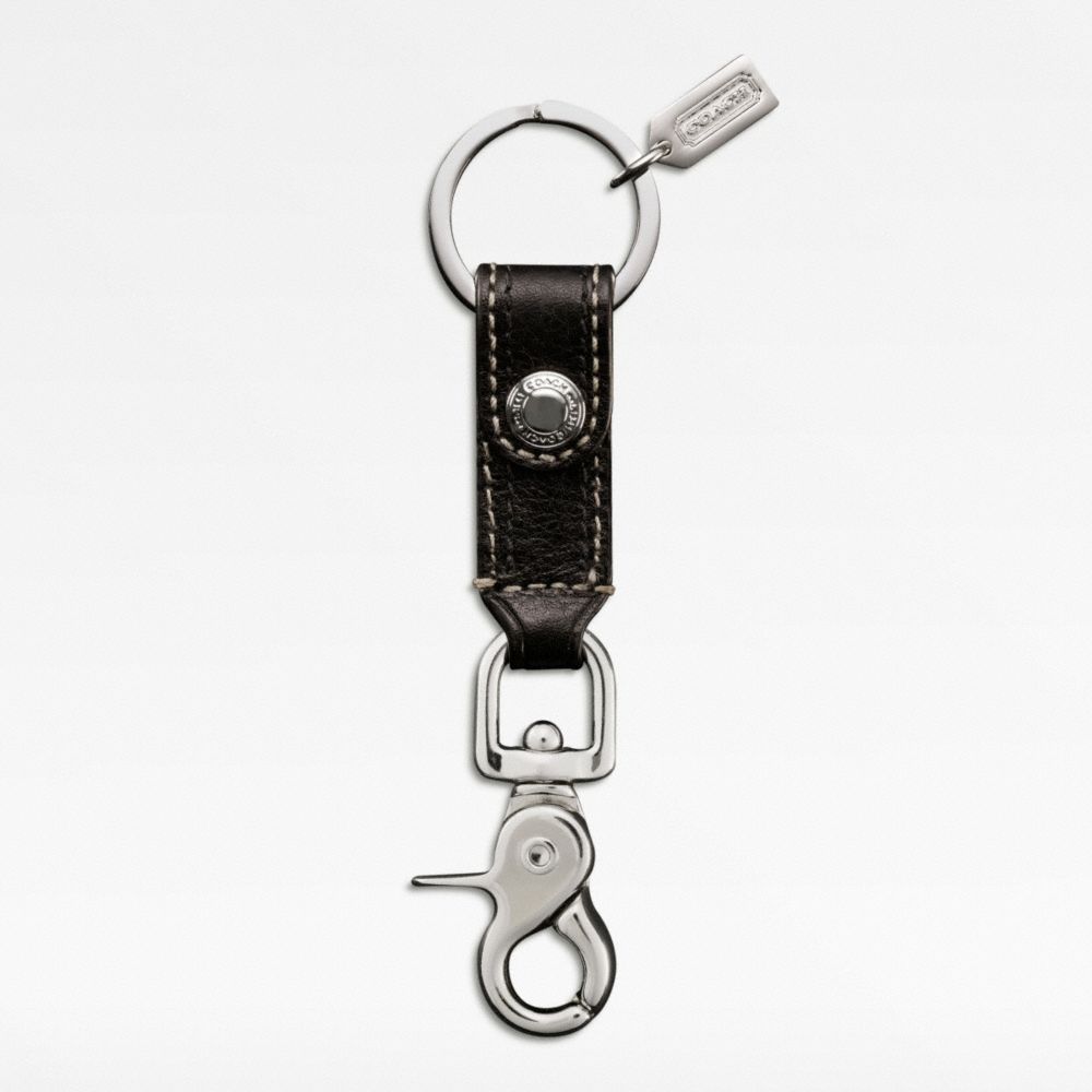 COACH Trigger Snap Key Ring in Brown for Men - Lyst