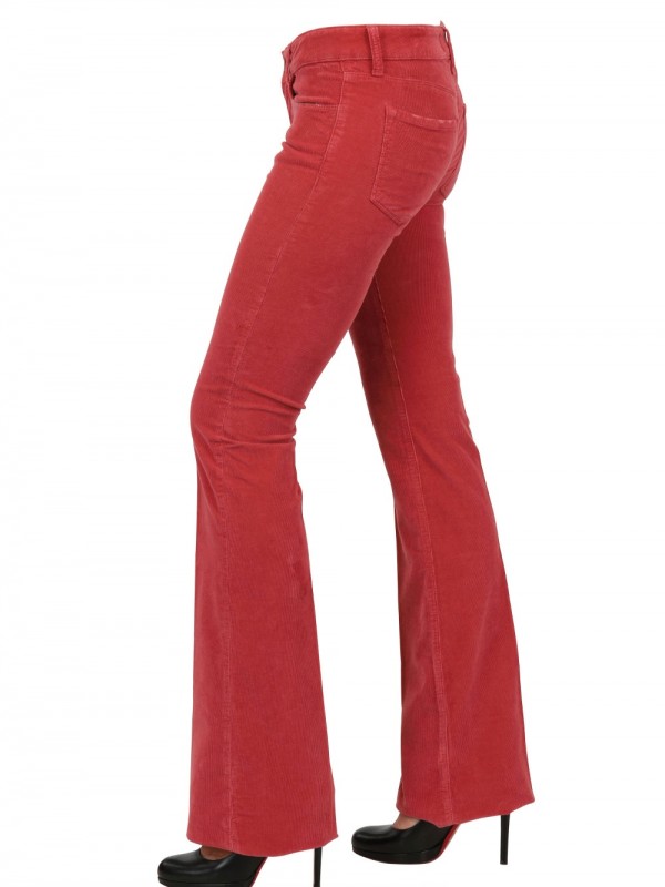 Good Mood Corduroy Stretch Boot Cut Jeans in Red (rust) | Lyst