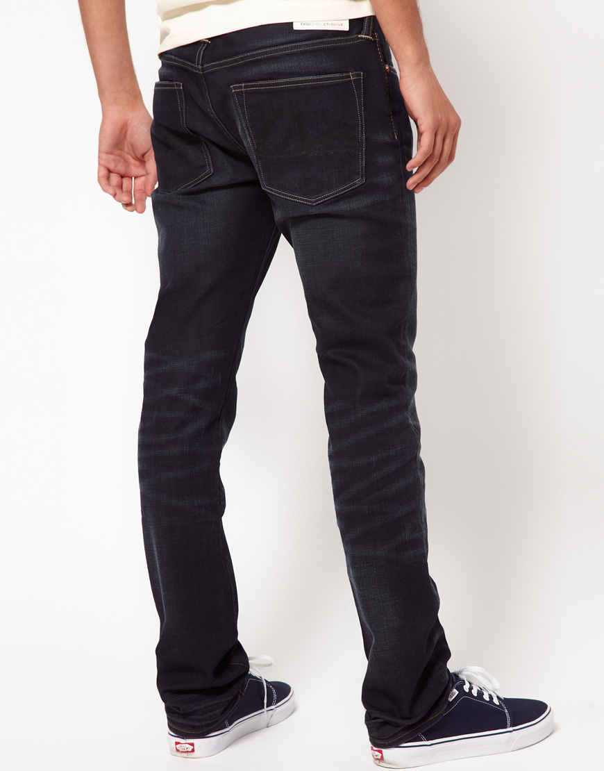 Evisu Genes Jeans with Drop Crotch in Blue for Men | Lyst