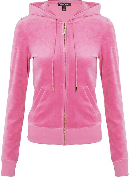 Juicy Couture Bling Velour Tracksuit Top in Pink | Lyst