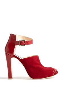 Bionda Castana Loren Closed Toe Studded Ankle Boots in Red (gold) | Lyst