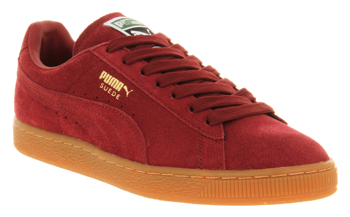 puma suede classic burgundy mens