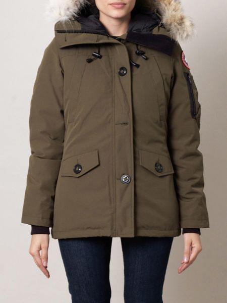 Canada Goose Montebello Furtrimmed Coat in Green (olive) | Lyst