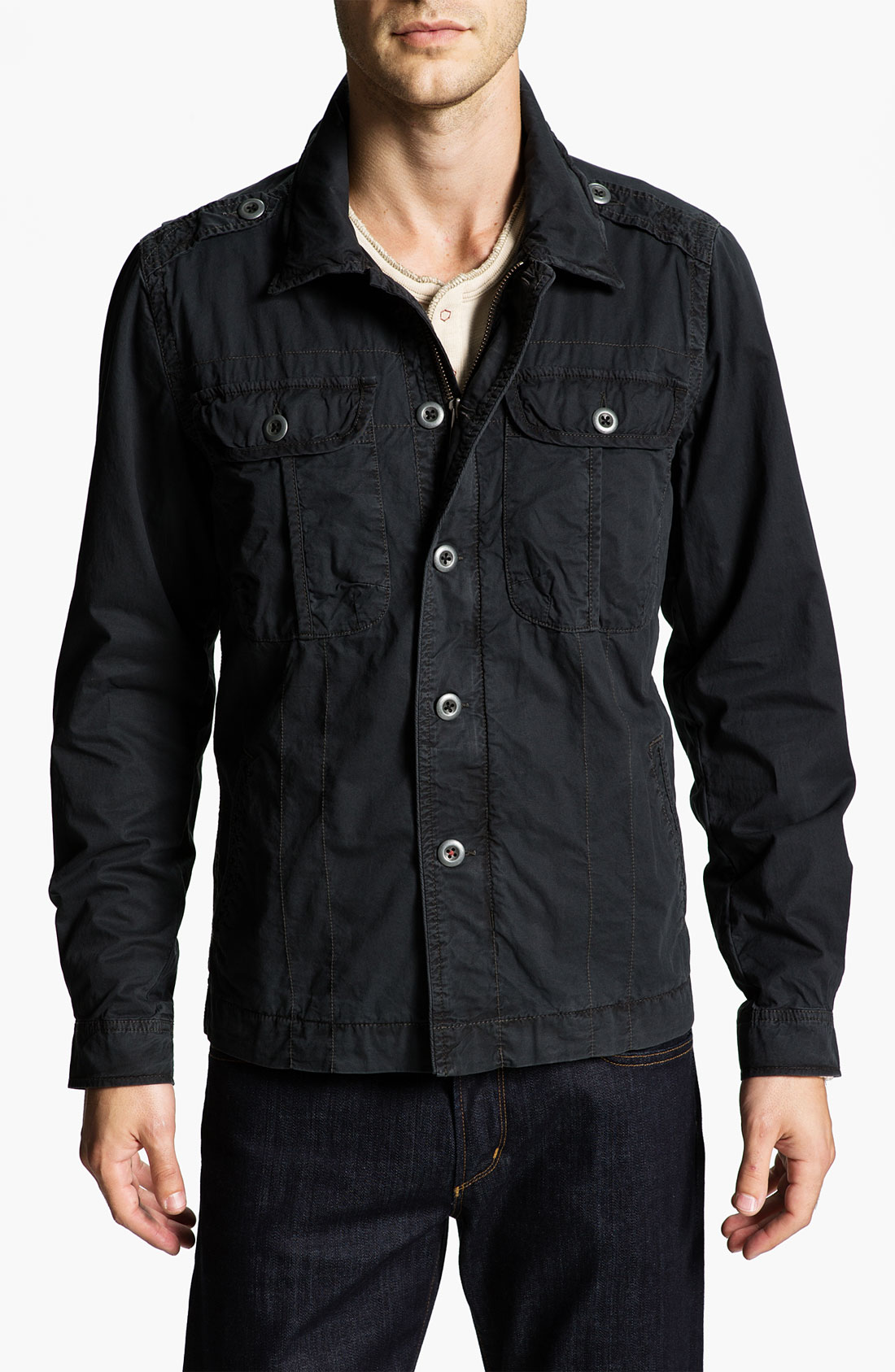 Jeremiah Twill Jacket in Black for Men Lyst