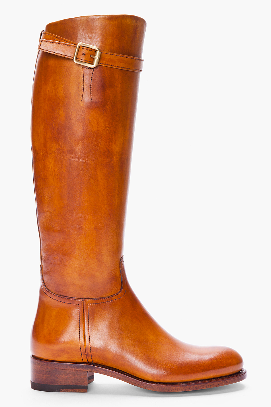 Lyst  Rupert Sanderson Tan Leather Vermont Riding Boots in Brown