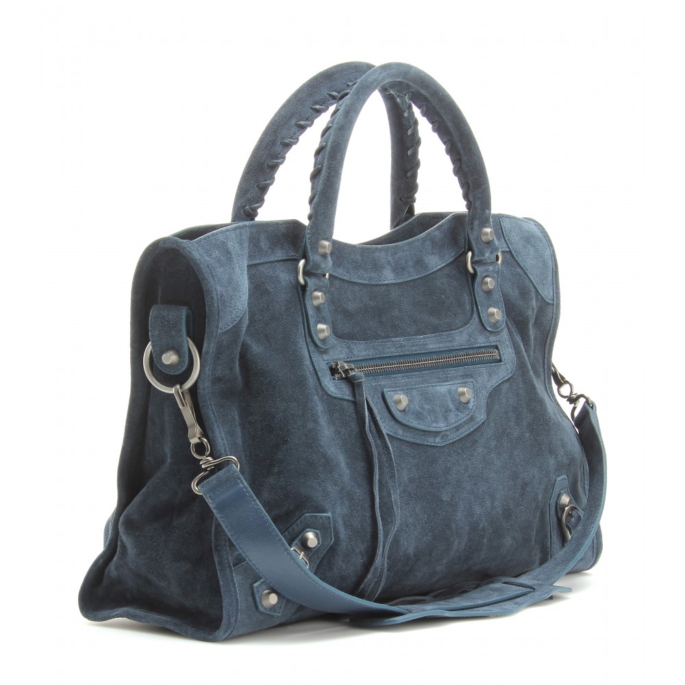 blue suede balenciaga