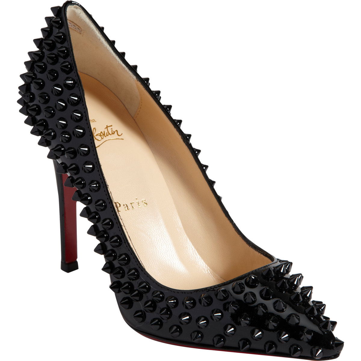 christian louboutin pigalle black spikes christian louboutin pigalle black spikes