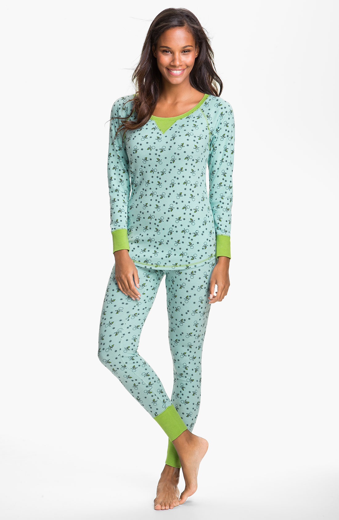 Make + Model Pattern Thermal Pajamas in Blue (snowday blue glass) | Lyst