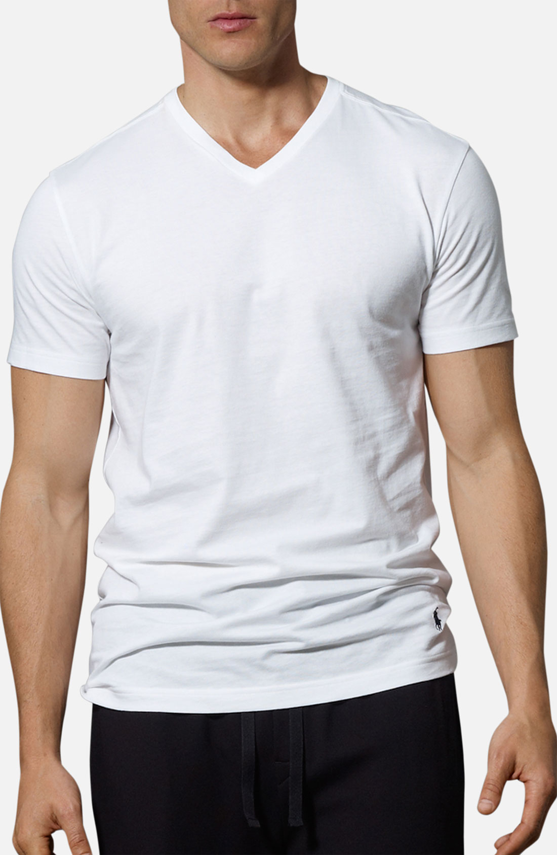Polo Ralph Lauren Trim Fit V-Neck T-Shirt, (3-Pack) in White for Men | Lyst