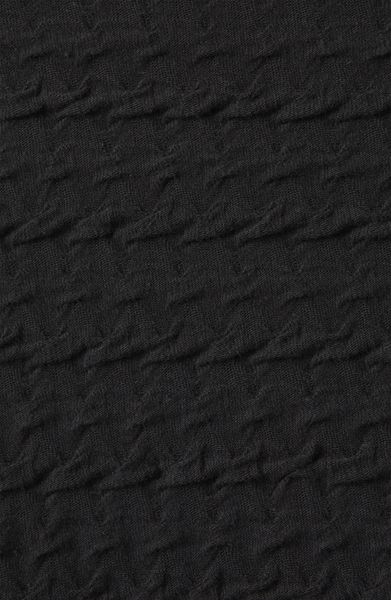 Topshop Textured Skater Dress in Black | Lyst
