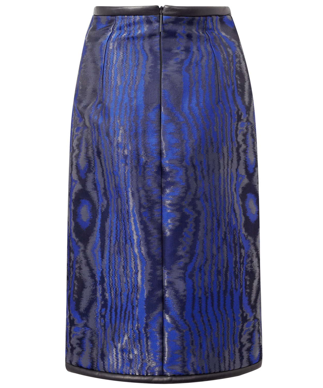 Lyst - Christopher Kane Moiré Effect Pencil Skirt in A Blue and Black ...