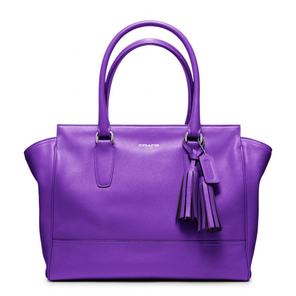 Coach Legacy Leather Medium Candace Carryall In Purple Lyst