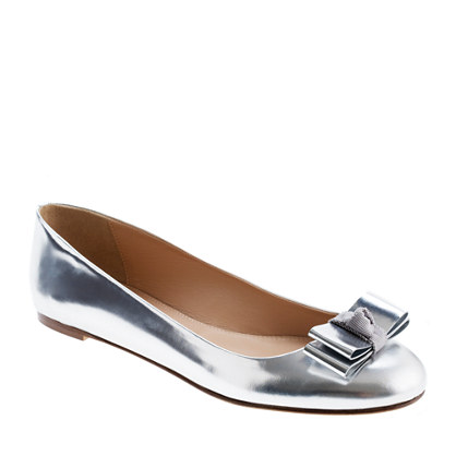 J.crew Maddie Ballet Flats in Metallic | Lyst