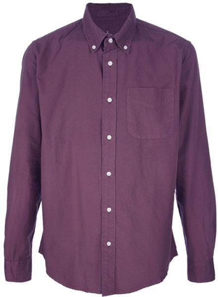 B.d. Baggies Button Down Shirt in Purple for Men | Lyst