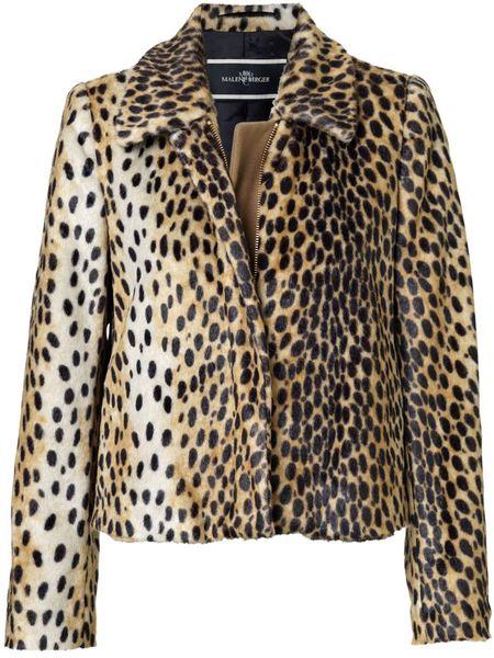 By Malene Birger Galatea Leopard Coat in Brown (leopard) | Lyst