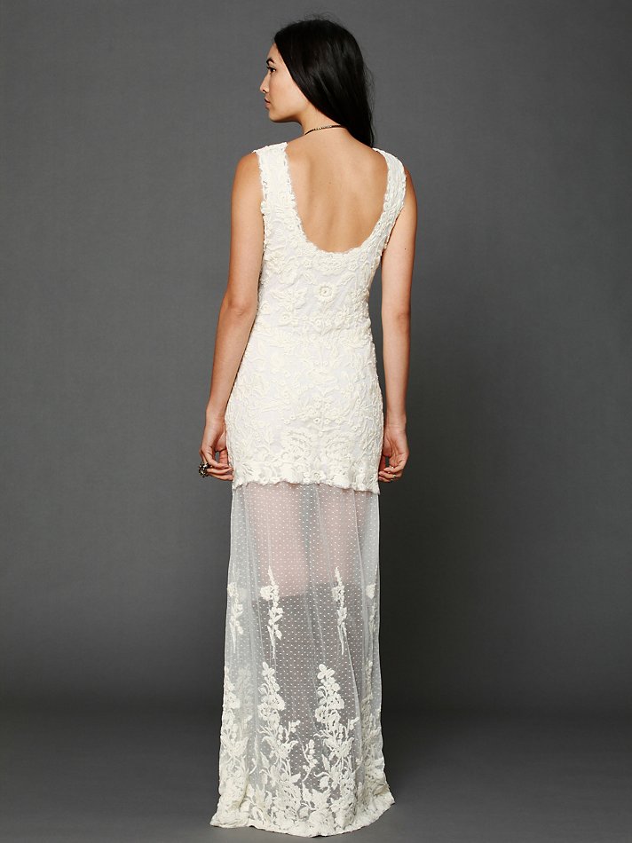 free people white gown