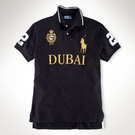 Polo Ralph Lauren Classic Fit Big Pony City Polo in Black for Men ...