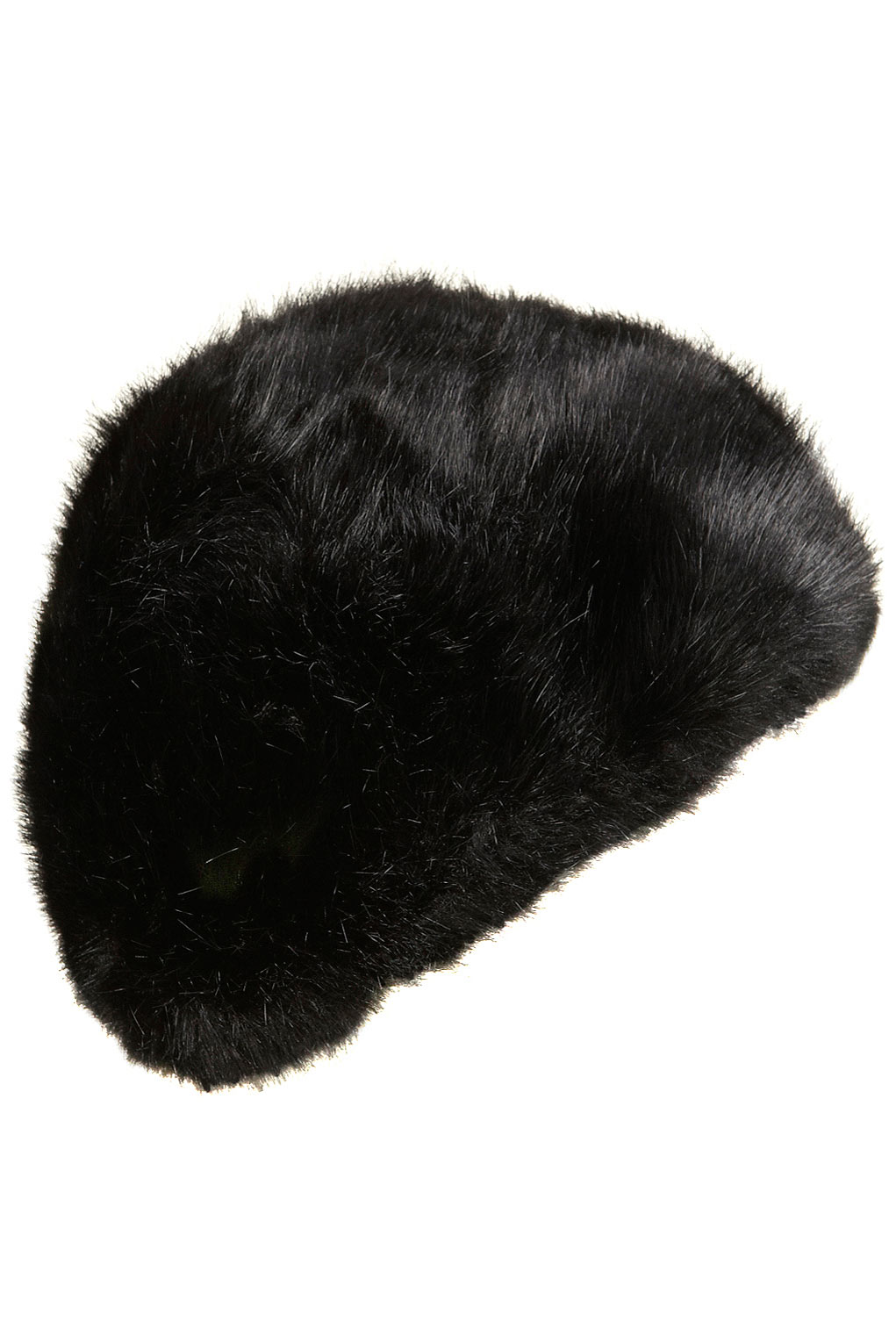 Lyst - Topshop Fur Hat in Black
