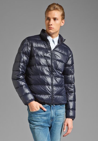 Gant Rugger Air Puffer Jacket in Blue for Men (storm blue) | Lyst