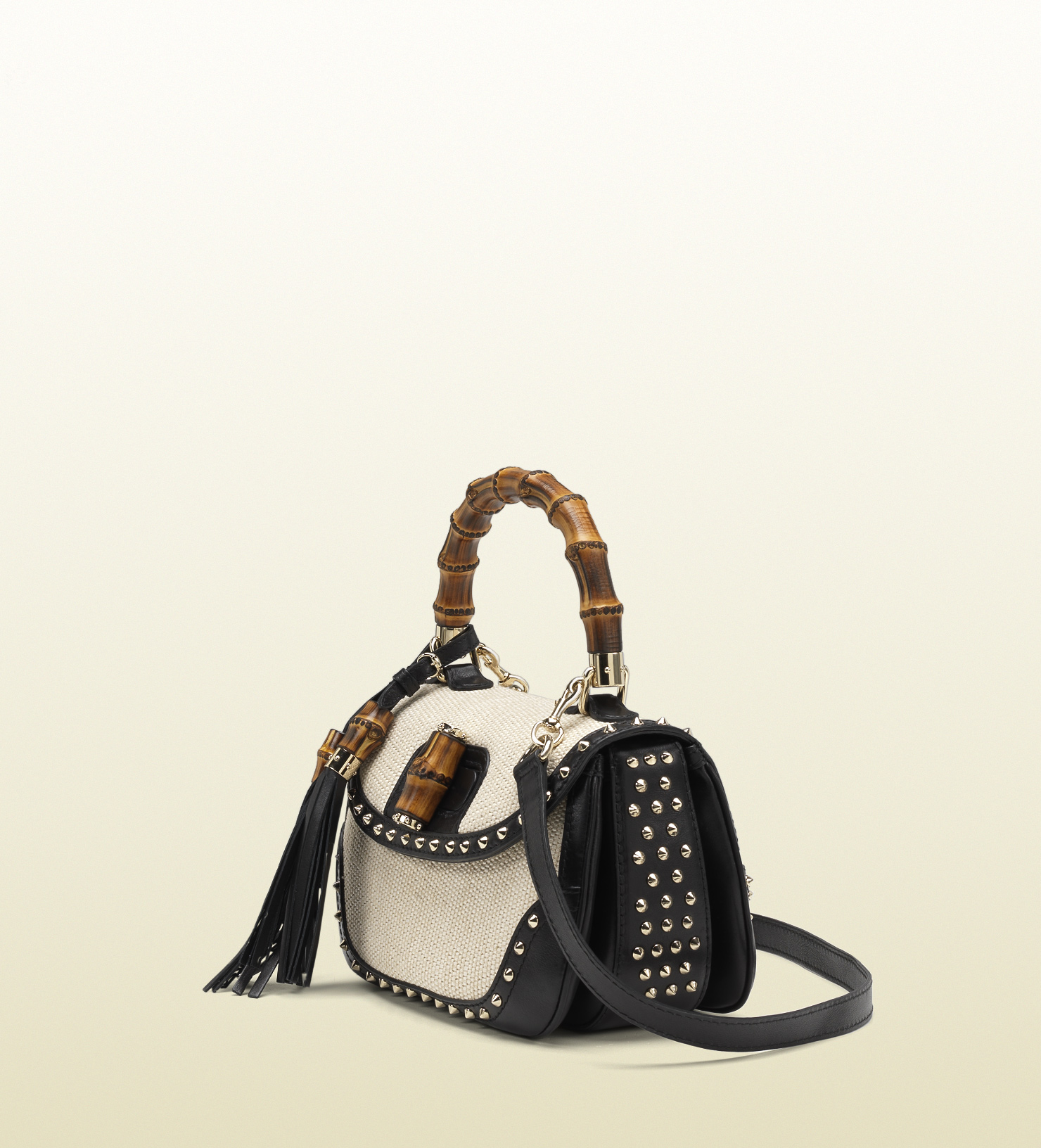 Gucci New Bamboo Straw Top Handle Bag in Natural Lyst