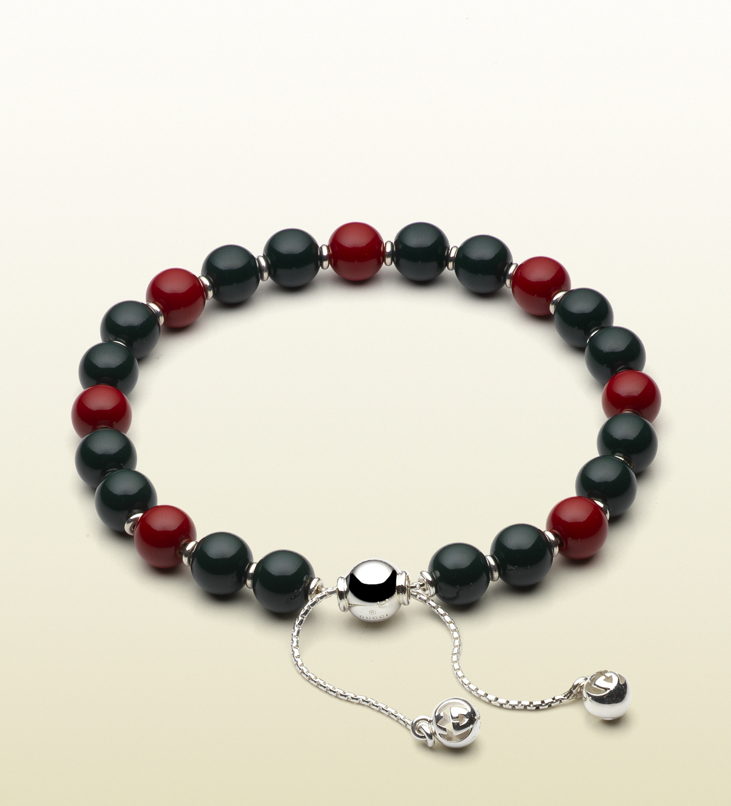 Lyst Gucci Bracelet With Green And Red Wooden Beads In For Men Gallery