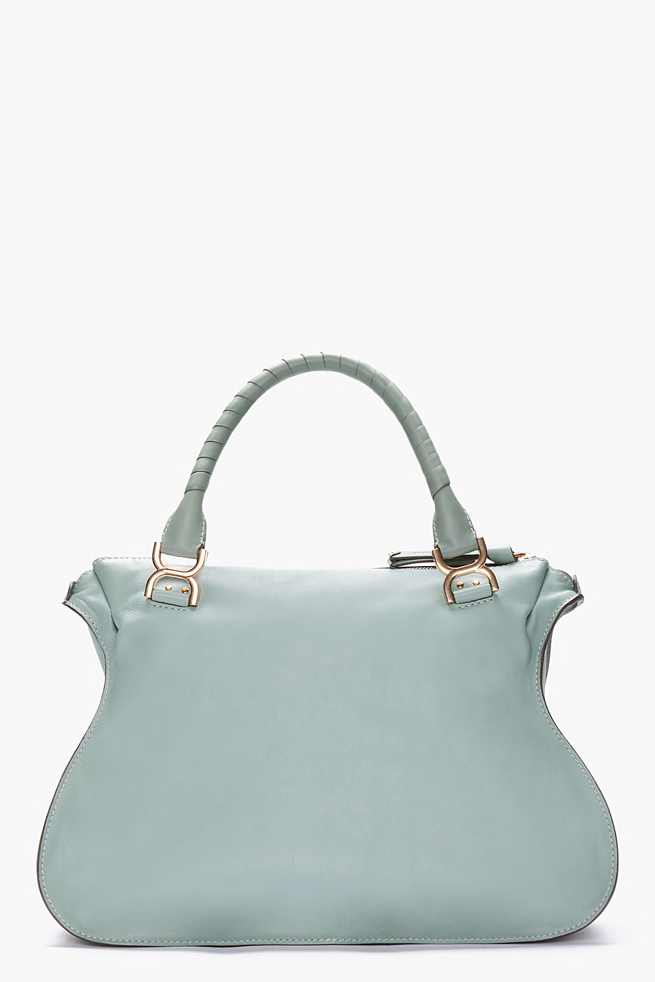 Chlo Seafoam Green Leather Marcie Bag in Green | Lyst  