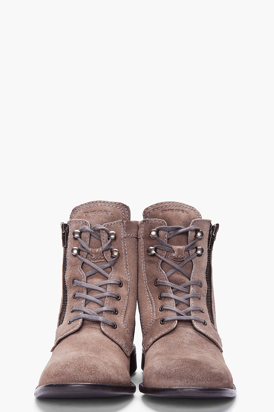 diesel boots brown