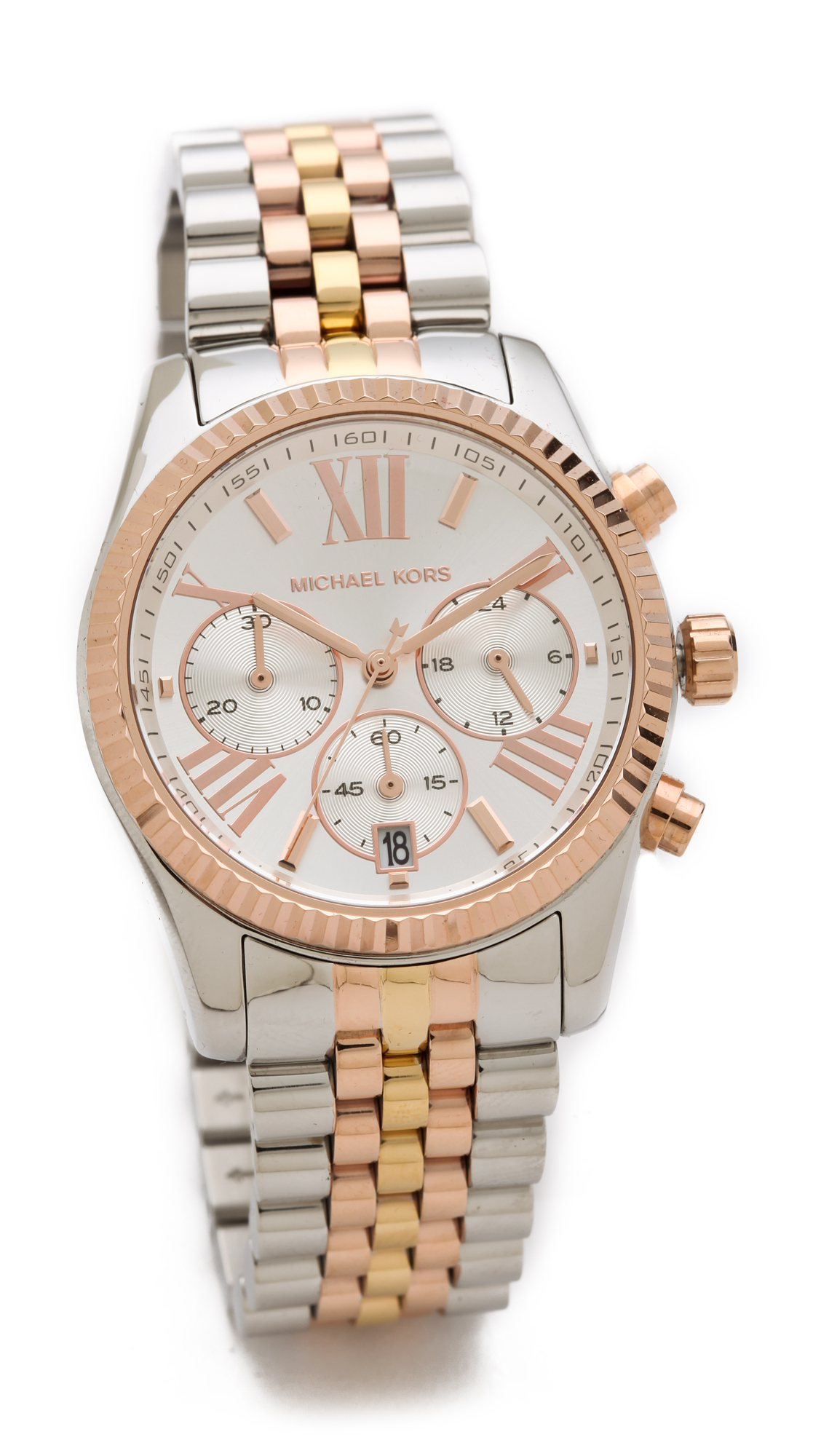 Michael kors Lexington Triology Watch - Rose Gold/silver/yellow Gold in