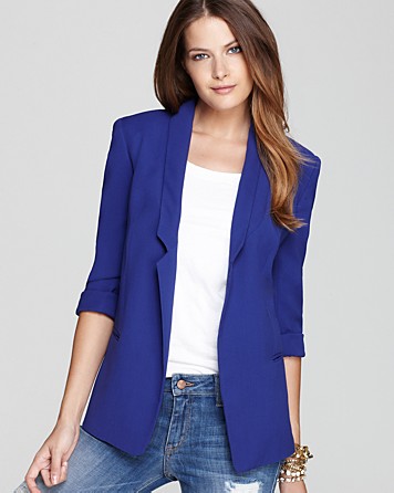 Lyst - French connection Blazer Connie Colour in Blue