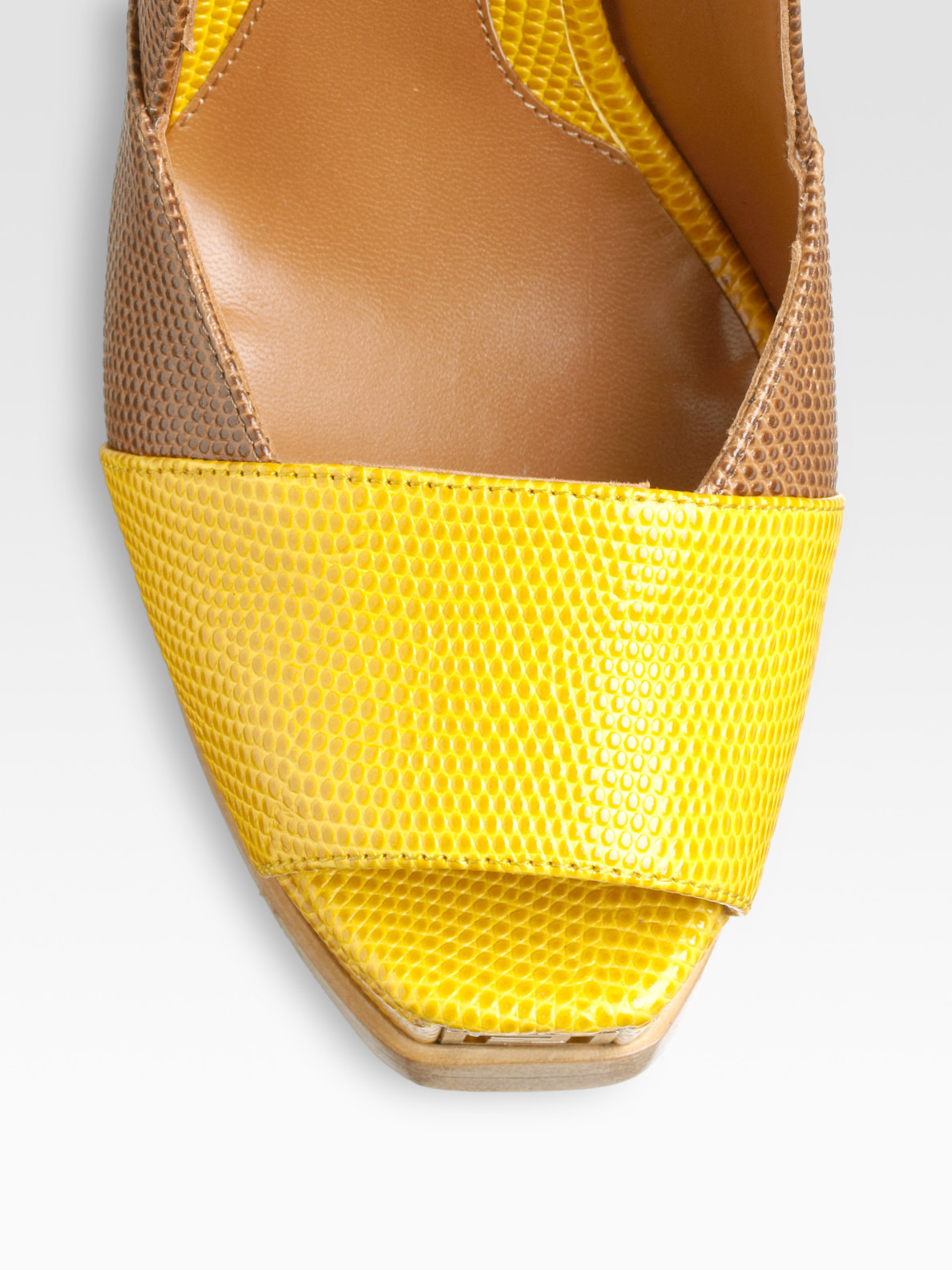 yellow fendi shoes