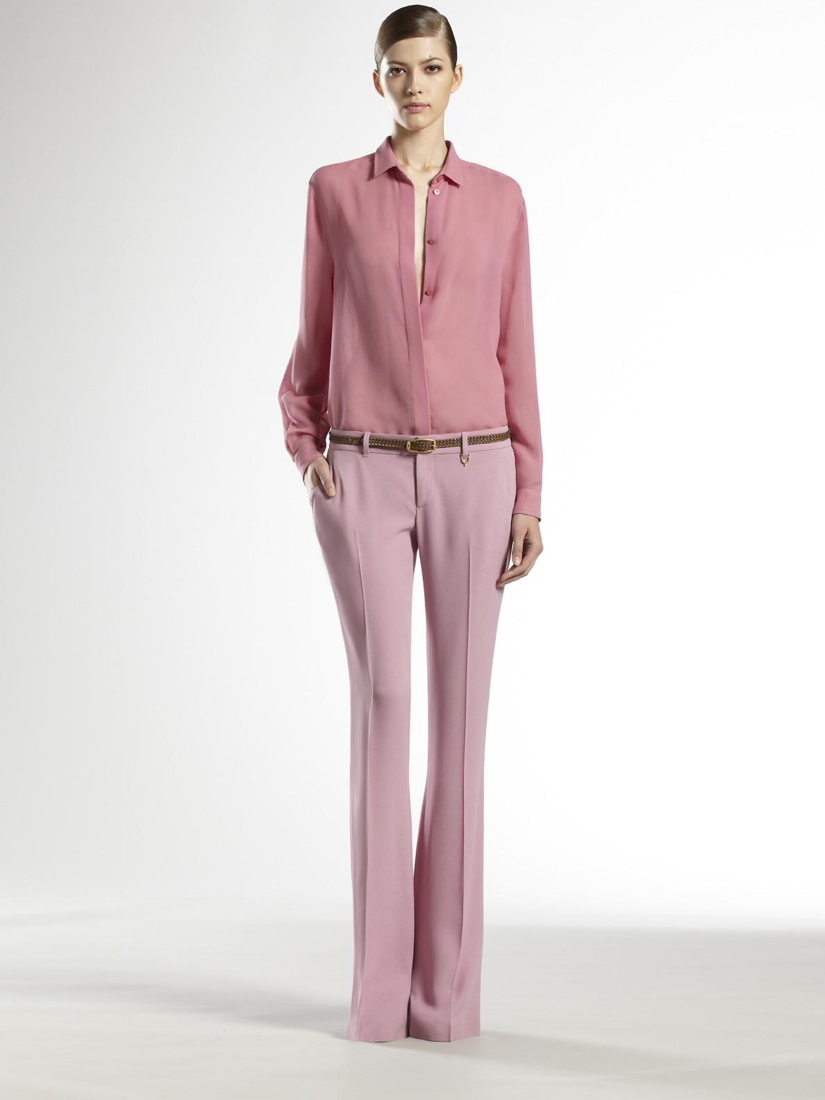 flare pants pink