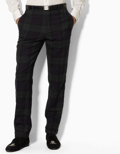 Polo Ralph Lauren Preston Plaid Trouser in Black for Men (blackwatch ...