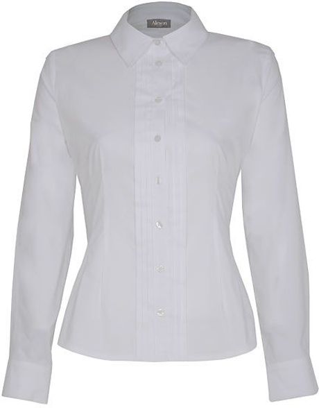 Alexon Tailored Blouse in White | Lyst