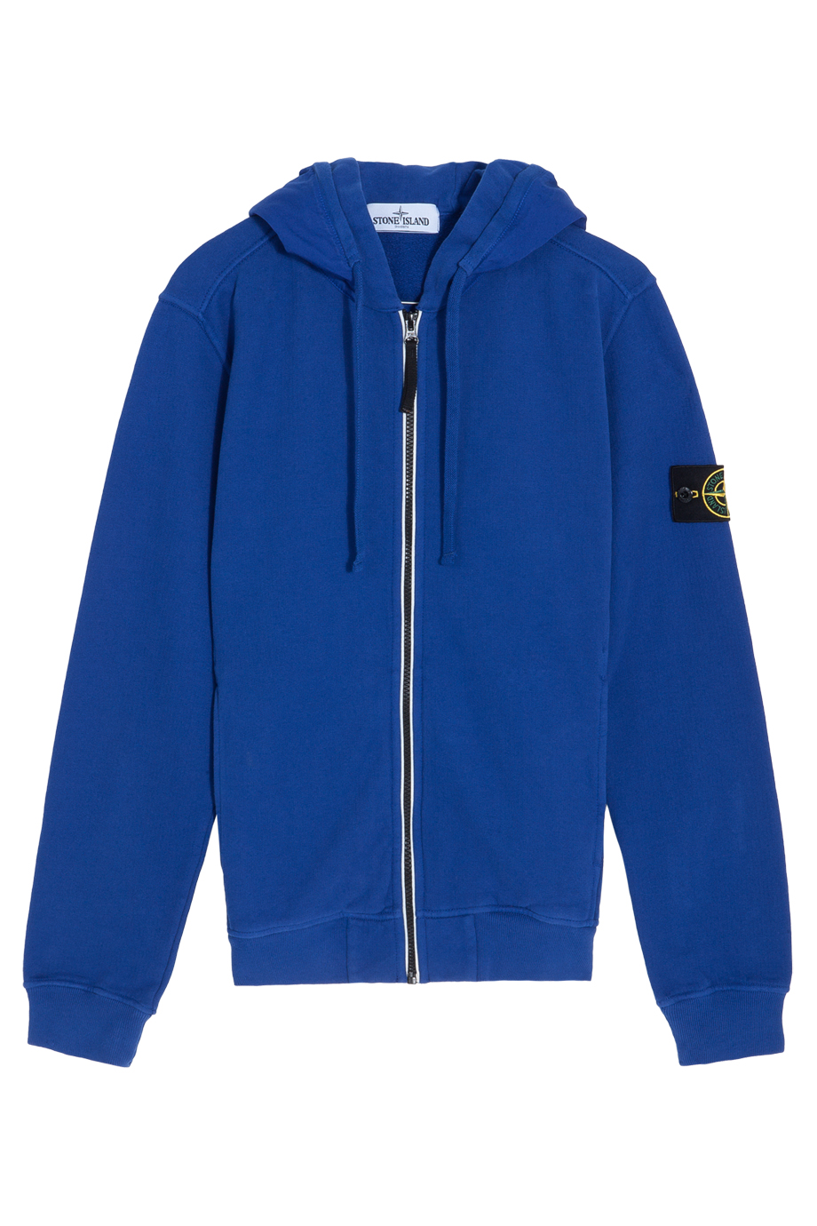 Stone island Jersey Full Zip Hoodie in Blue for Men Lyst