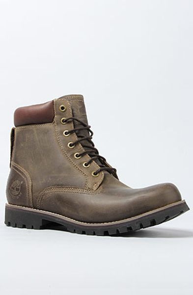 Timberland The Earthkeepers Rugged Waterproof 6 Plain Toe Boot in Green ...