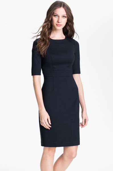 Trina Turk Monarch Sheath Dress in Blue (navy) | Lyst